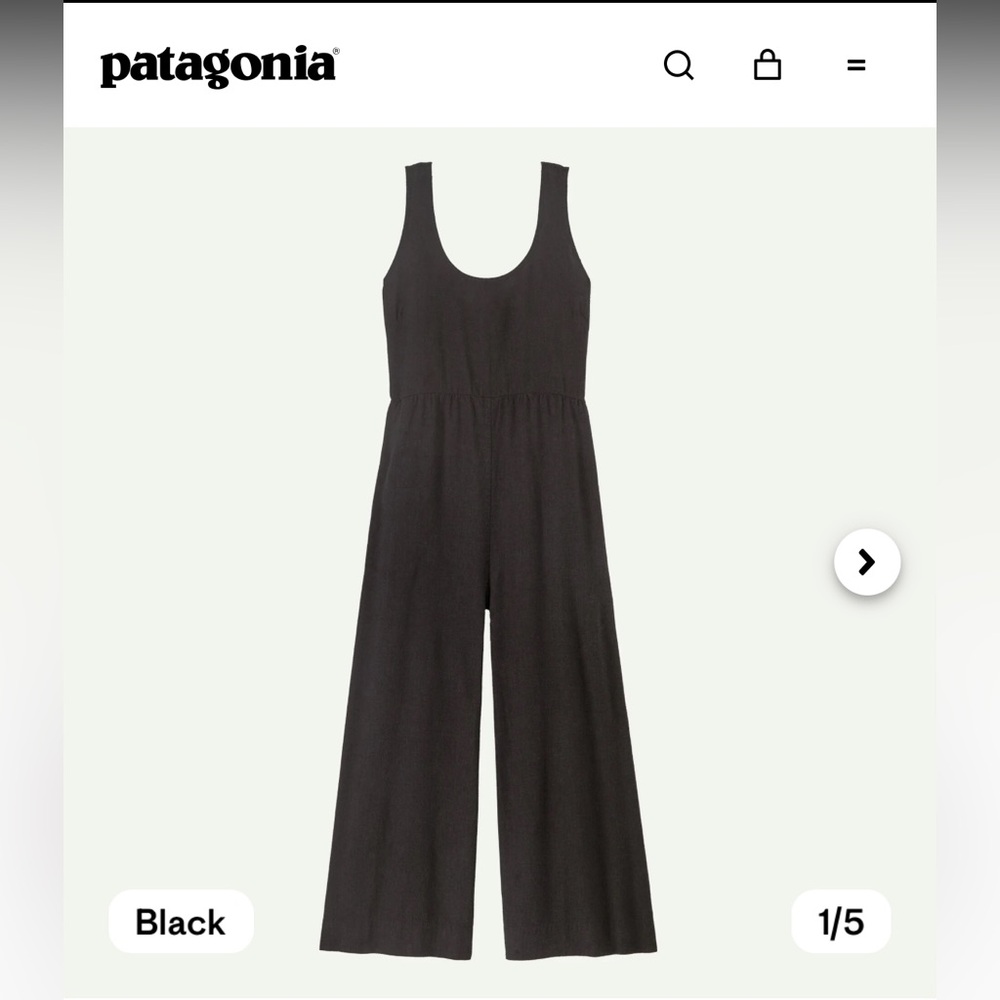 Patagonia Black Jumpsuit